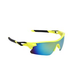 SCAGLIA Unisex Blue Lens & Yellow Browline Sunglasses with UV Protected Lens-32