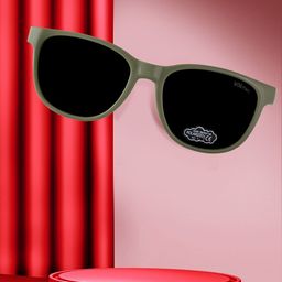 Kool Kidz Kids Round Sunglasses with Polarised and UV Protected Lens KKSP S5034 L.GR-10