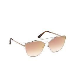 Tom Ford Women Brown Lens & Gold-Toned Cateye Sunglasses - FT0563 64 33G-Gold-image-45
