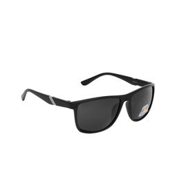 CRIBA Full Rim Wayfarer Sunglasses with UV Protected Lens VCR_BLK_SIL-ARM-12