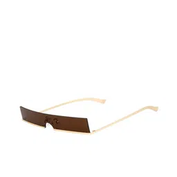 The Tinted Story Unisex Rectangle Sunglasses with UV Protected Lens TTS724 BROL-13