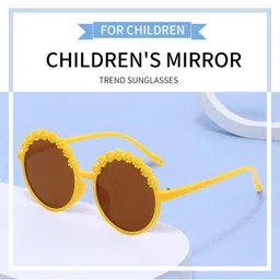 SYGA Unisex Kids Round Sunglasses with UV Protected Lens-16