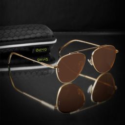 Eyewearlabs Unisex Aviator Sunglasses with Polarised Lens ELOKLucaSntC1-51