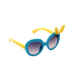 Spiky Girls Purple & Yellow UV Protected Oval Sunglasses Z1510_BLU_PUR-Purple-image-27