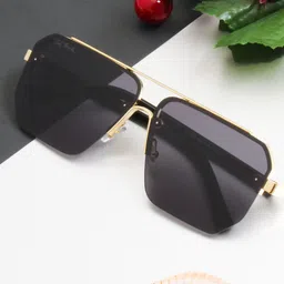 Ted Smith Square Sunglasses With Polarised & UV Protected Lens-55