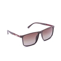 HASHTAG EYEWEAR Unisex Square Sunglasses with Polarised and UV Protected Lens TT-TR 3039 G-4