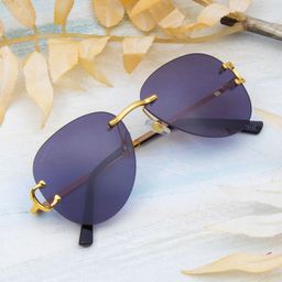 Ted Smith Unisex Aviator Sunglasses with UV Protected Lens CLASIQUE 3_C1-42