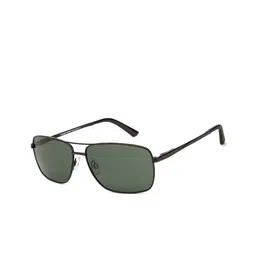 Vincent Chase Unisex Green Lens & Black Rectangle Sunglasses with Polarised Lens-35