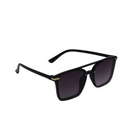 SCAGLIA Unisex Grey Lens & Black Shield Sunglasses with UV Protected Lens-15