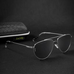 Eyewearlabs Ren Unisex Aviator Sunglasses with Polarised Lens ELOKRenSntC2-Black-45