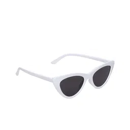 CRIBA Full Rim Cateye Sunglasses with UV Protected Lens VCR_CAT_WHT-BLK-29