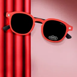 Kool Kidz Kids Round Sunglasses with Polarised and UV Protected Lens-KKSP CT11076 RD-image-21