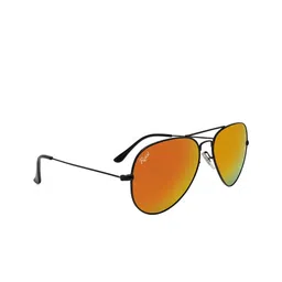 RESIST EYEWEAR Unisex Orange Lens Sunglasses AIRCRAFTS BLACK ORANGE REVO-ORNAGE-32