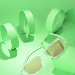 HAUTE SAUCE by Campus Sutra Women Pink Lens & Transparent Wayfarer Sunglass SS22_HSSG1001-1