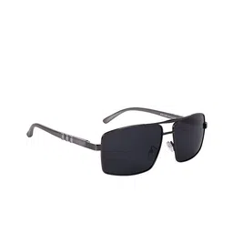 AISLIN Unisex Rectangle Sunglasses with Polarised ES_13377-90-AS-P502-BLK-GUN-RTWF-15