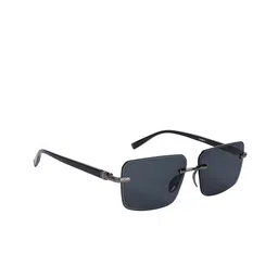 AISLIN Unisex Rectangle Sunglasses with UV Protected Lens ES_13348-89-AS-8577-BLK-GNBK-RT-image-15