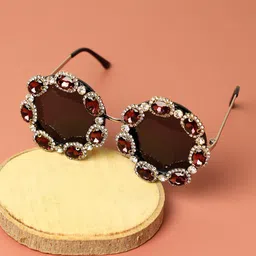 HAUTE SAUCE by  Campus Sutra Women Round Party Sunglasses AAWP23_SOHISG9645-22