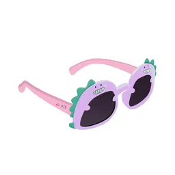 Spiky Kids Oval Dinosaur Sunglasses with UV Protected Lens 1672_pur_blk-96