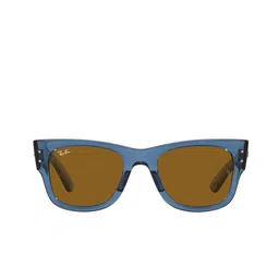 Ray-Ban Square Sunglasses With UV Protected Lens 8056597856409-TRANSPARENT BLU-55