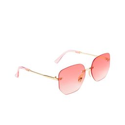 AISLIN Women Pink Lens & Gold-Toned Square Sunglasses with UV Protected Lens-6