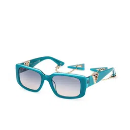 GUESS Unisex Rectangle Sunglasses with UV Protected Lens GUS78915387WSG image 4