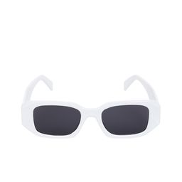 ALIGATORR Unisex Rectangle Sunglasses with UV Protected Lens AGR_PRADA_WHT BLK image 2