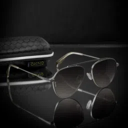 OKNO Unisex Aviator Sunglasses with Polarised and UV Protected Lens OKLucaSntC3 image 5
