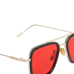 CRIBA Aviator Sunglasses With UV Protected Lens VCR_RED_TONY image 4
