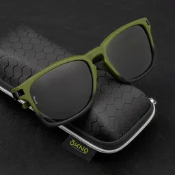 Eyewearlabs Unisex Square Sunglass Polarised & UV Protected Lens ELCEnfieldGreenSC1EL1144 image 2