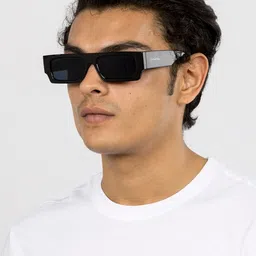 The Tinted Story Unisex Rectangle Sunglasses with UV Protected Lens TTS133 BLL image 2
