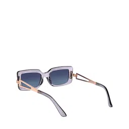 AISLIN Unisex Rectangle Sunglass With UV Protected Lens ES_13462-95-AS-LH067-BLU-GYGLC-RT image 4