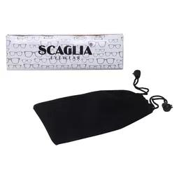 SCAGLIA Unisex Aviator Sunglasses with UV Protected Lens SCG_11064_BLK image 5