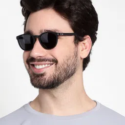 Woggles Unisex Round Sunglasses with Polarised Lens WOWFRO-02-M09-1085-M image 5