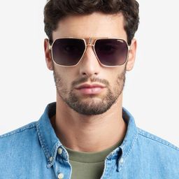 Carrera Men Square Sunglass with UV Protected Lens image 5