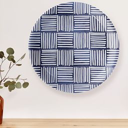 Nestroots White & Blue Cobalt Wall Plate-21