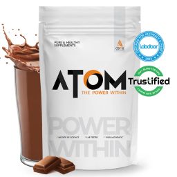 AS-IT-IS Nutrition ATOM Whey Protein with Enzymes,  1.1 lb  Double Rich Chocolate -10