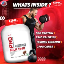 GNC Pro Performance Bulk 1340,  4.4 lb  Double Chocolate  image 2