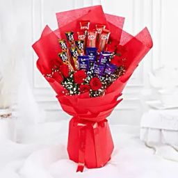 Le Rouge DAmour Bouquet of Flora N Chocolates-image-40