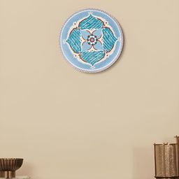 Fabindia Blue Ceramic Round Wall Plates-image-35