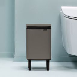 Brabantia Grey & Black Stainless Steel Bo Waste Bin 4 L-20