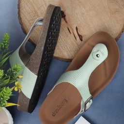 DressBerry Women Colourblocked Mules with Buckles Flats-image-51
