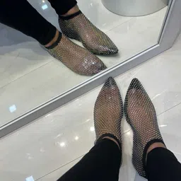 ZORI WORLD Embellished Pointed Toe Mules-30