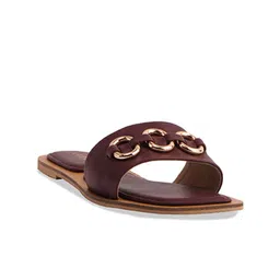 ERIDANI Embellished Open Toe Flats-image-58