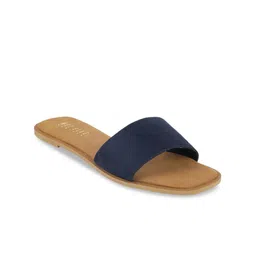 Wet Blue Women Navy Blue Open Toe Flats-image-73
