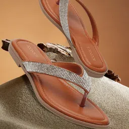 ICONICS Embellished Open Toe Flats-picture-13