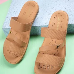 Get Glamr Women Textured Open Toe Flats-30