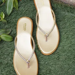 Anouk Women Embellished Open Toe Flats-28