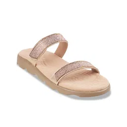 DAVINCHI Embellished Open Toe Flats-11