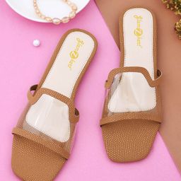 GLAMZKART Printed Open Toe Flats-picture-28