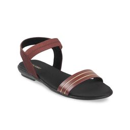 WALKWAY by Metro Striped Open Toe Flats With Backstrap-13